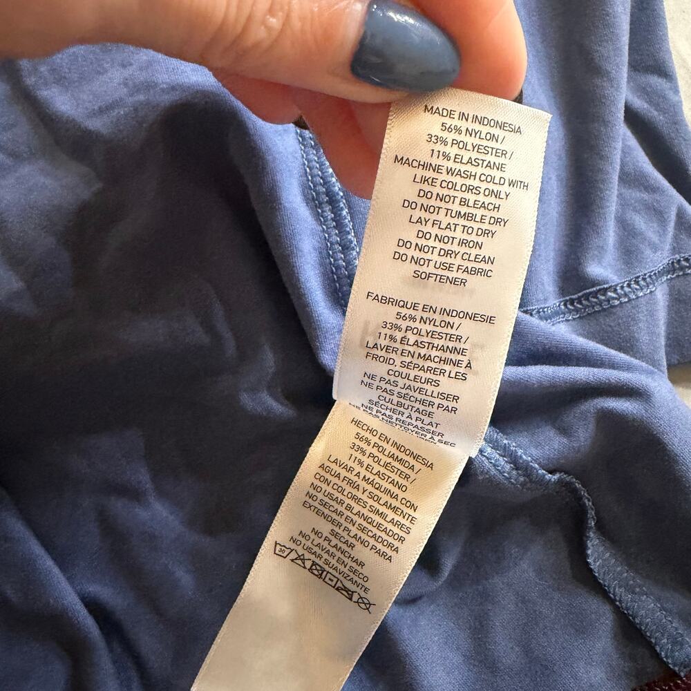 Rhone Men’s Long Sleeve Performance Shirt Blue Athletic Training Top Size M - Picture 5 of 9